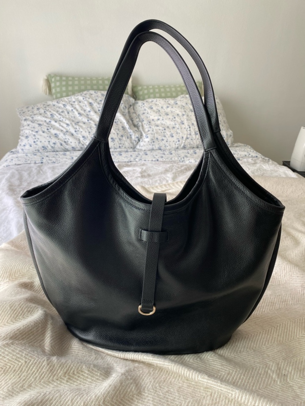 Whistles Leonora Black leather tote bag